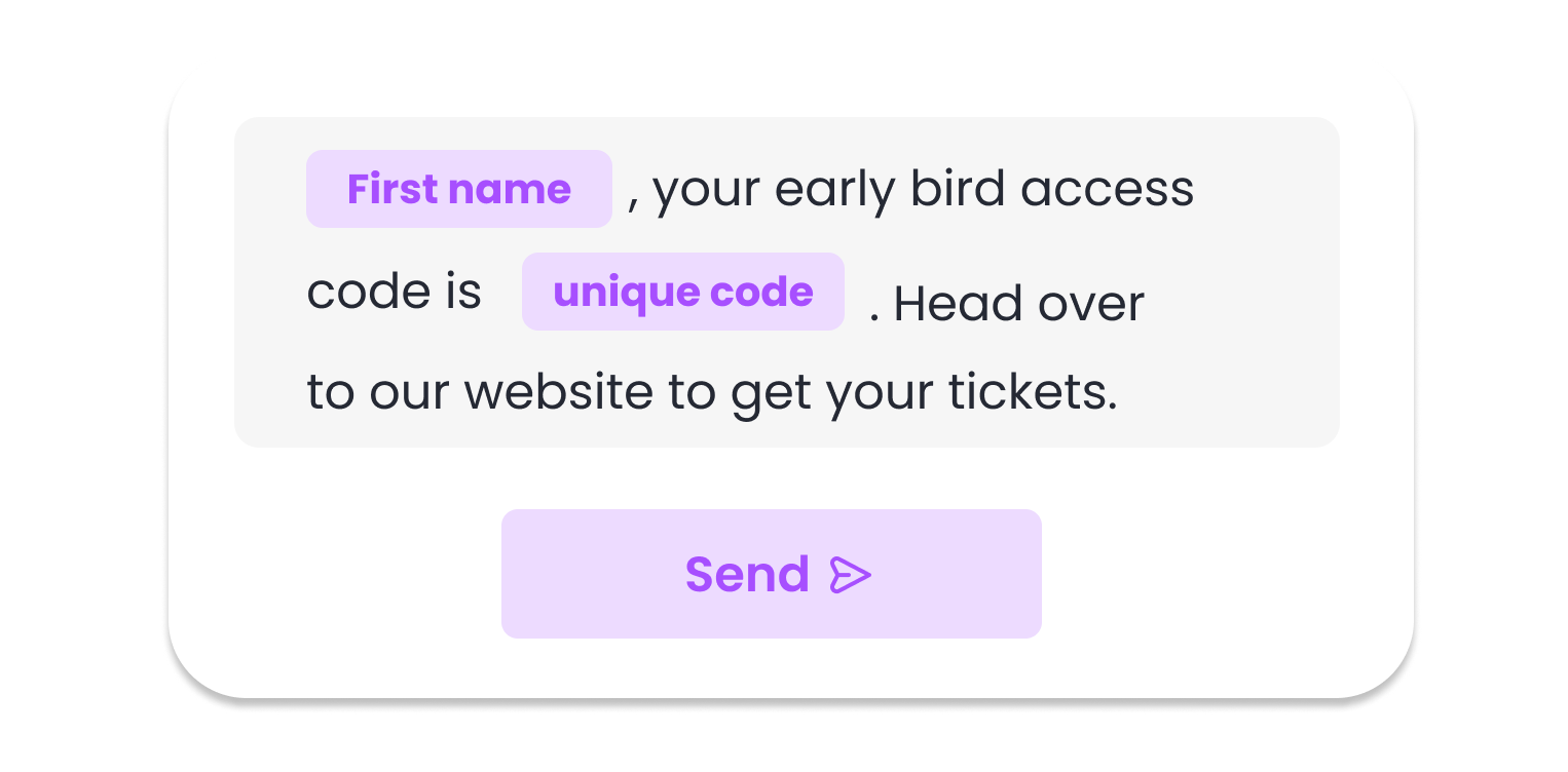 Email and SMS campaigns in Nevent CRM segmented by Fourvenues data
